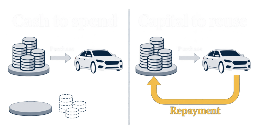 cash vs capital